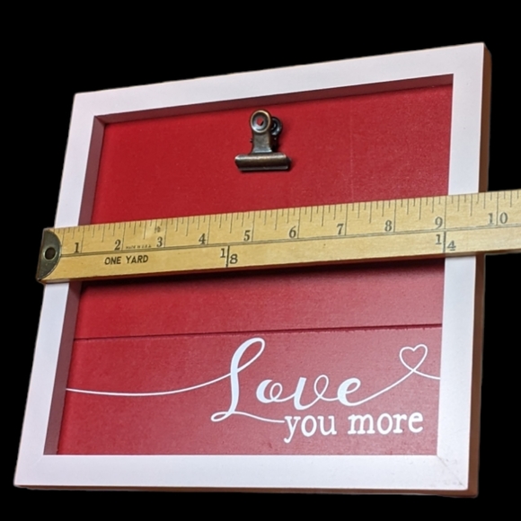 Signature Select Seasons Clip Picture Frame Decor with Easel Pink & Red NWT - Picture 5 of 13